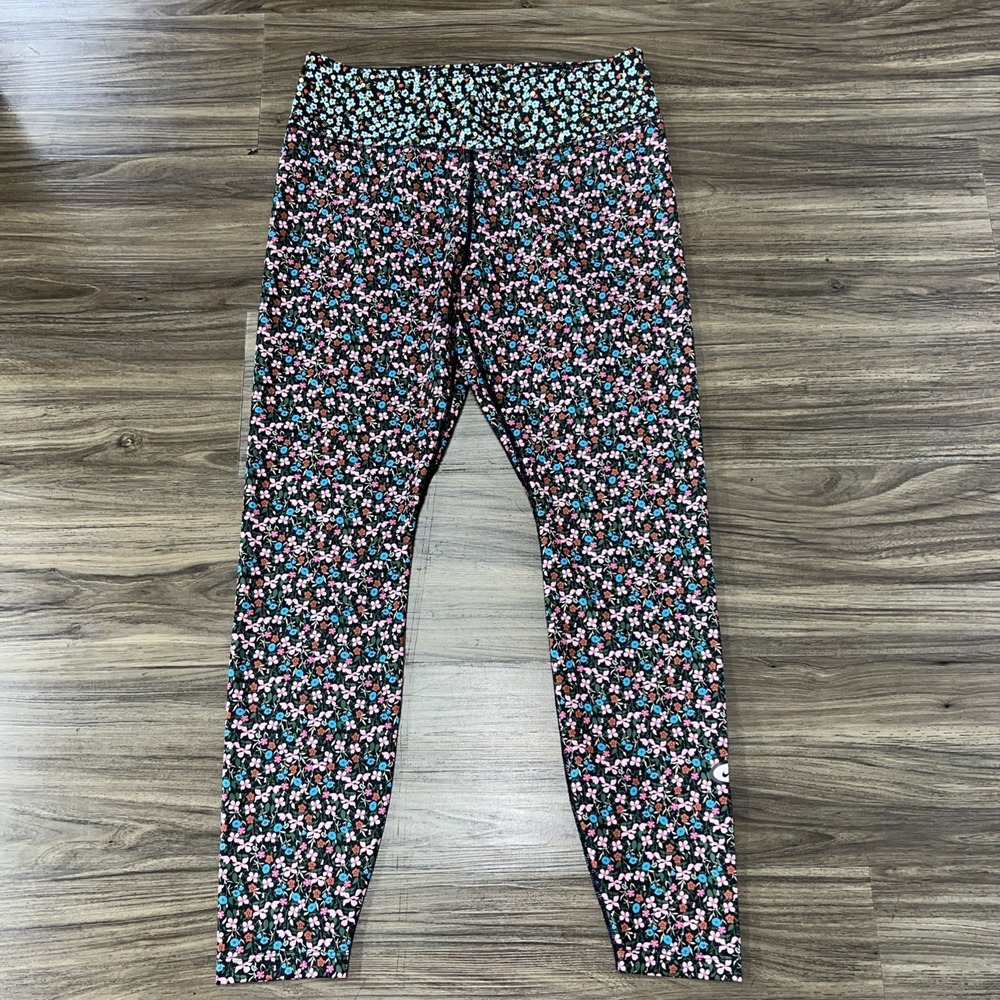 Nike One 7/8 Femme Floral Mixed Print Tights - CU5077-895 - Multicolor - Large